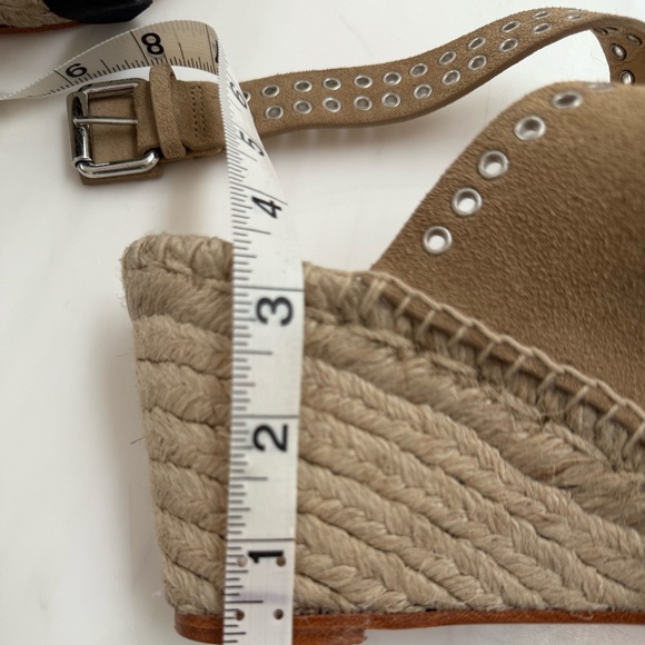 Isabel Marant Iriane Wedge Shoes in Beige 37 - Picture 2 of 4